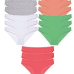15 adet Süper Eko Set Likralı Kadın Slip Külot Gri Beyaz Pudra Yeşil Fuşya