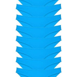 9 adet Süper Eko Set Likralı Kadın Slip Külot Mavi