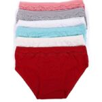 6 adet Kız Çocuk Dantelli Kız Bikini 408