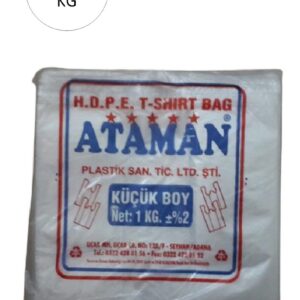 Kalın Şeffaf Atlet Poşet Küçük Boy 25x33 Cm 1 Kg (1 Paket-Takriben 170 Adet) mudanis