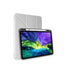 Samsung Galaxy Tab A9 Plus Kılıf Kalemlikli Mars Tablet Kılıfı - Gri