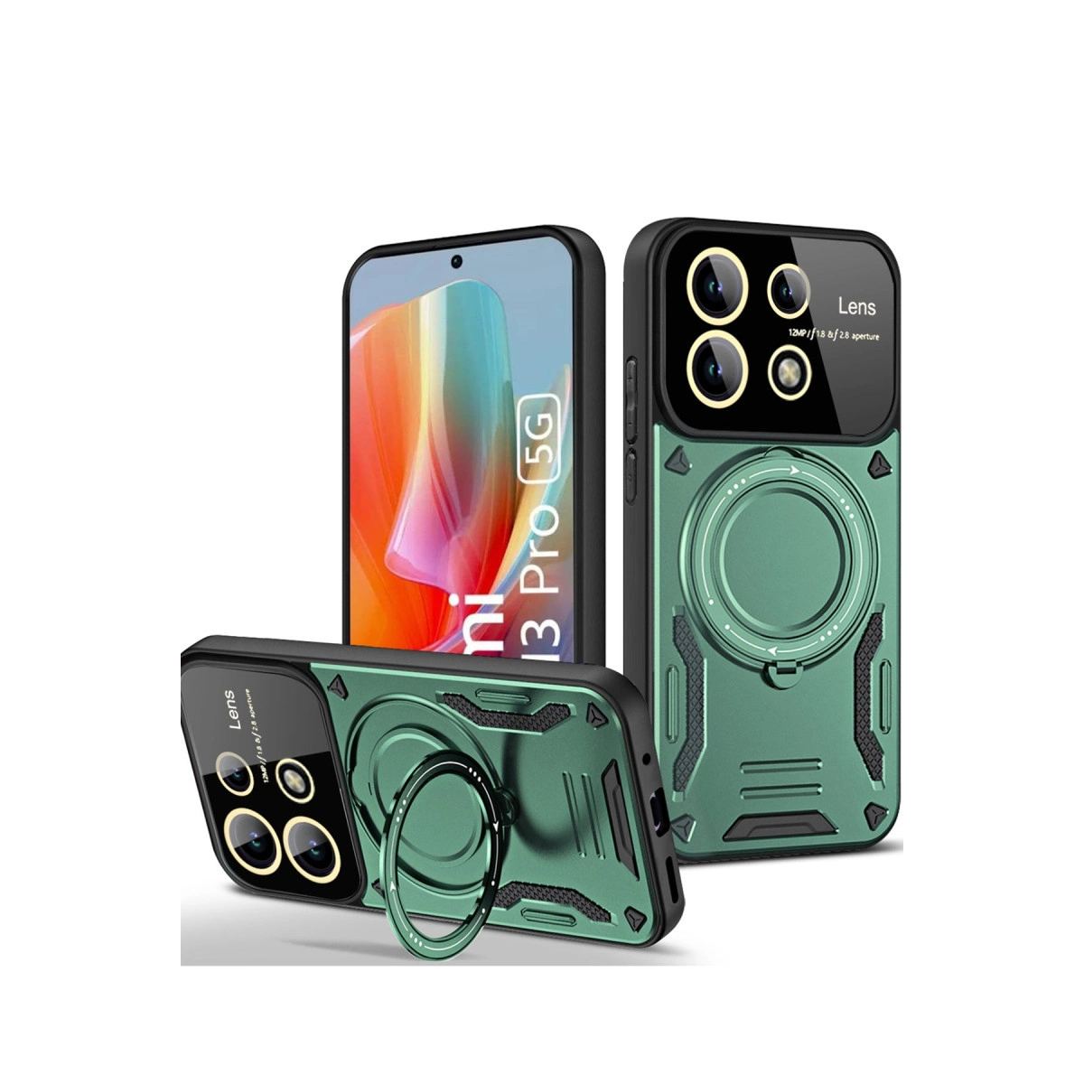 mdn-ark1454_xiaomi-redmi-note-13-pro-5g-kilif-joy-lens-standli-kapak-koyu-yesil-1-32588697-sw1200sh1200-20wpogc9 Xiaomi Redmi Note 13 Pro 5g Kılıf Joy Lens Standlı Kapak - Koyu Yeşil - Görsel 1