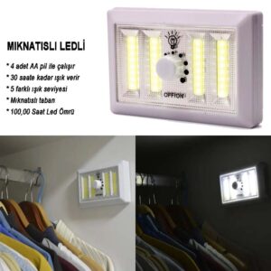 Dimmerli ışık seviyesi ayarlanabilir LED lamba
