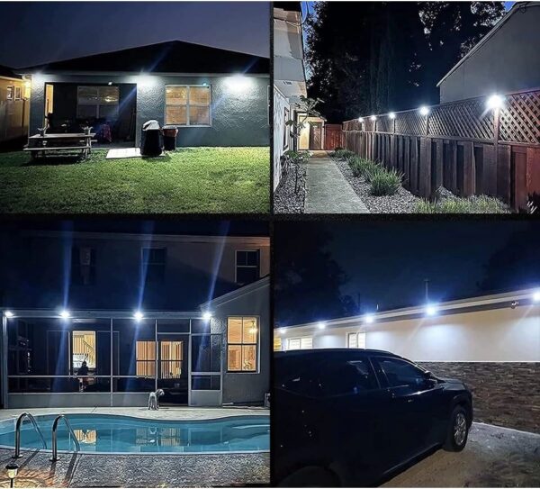 100 Led Dış Mekan Solar Aydınlatma Fotoselli Solar Lamba Hareket Sensörlü - Görsel 5