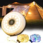 Şarjlı 10 Metre Ledli Şarj Göstergeli 8 Işık Modlu Hareketli Ve Flaşör Modlu Kamp Lambası Led Işık - Görsel 2